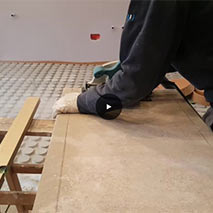 Elevated dry floor system