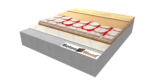 Wood radiant system BetonRadiant Fiber