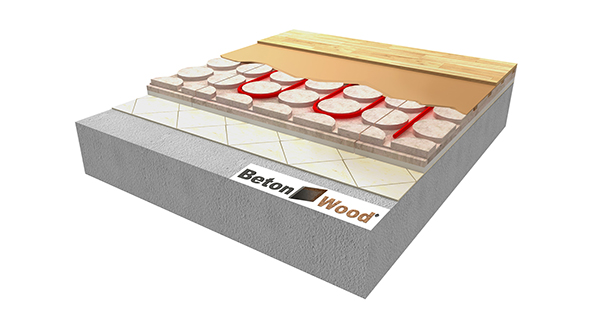 Wood radiant system BetonRadiant Styr EPS