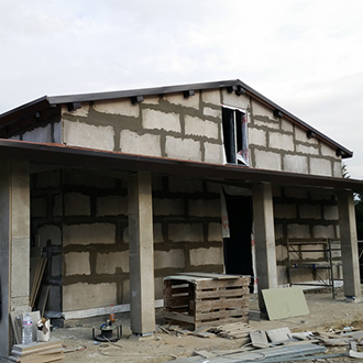 Cement bonded particle boards external walls